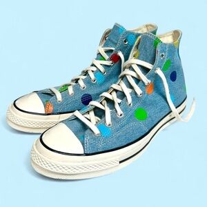 New Golf Wang × Converse Polka Dot High
Tops - Denim Blue - men’s 11, women 12.5